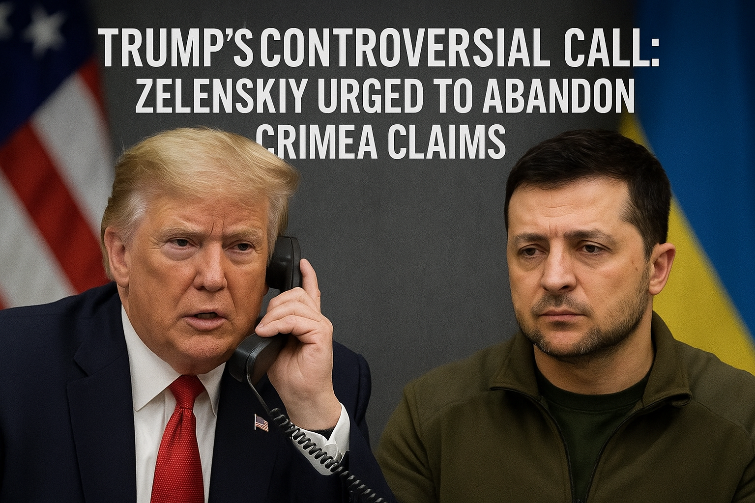 Trump’s Controversial Call: Zelenskiy Urged to Abandon Crimea Claims